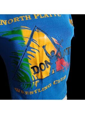 True Vintage T-Shirt Small Single Stitch 90's Rainbow Nebraska Wrestling Club